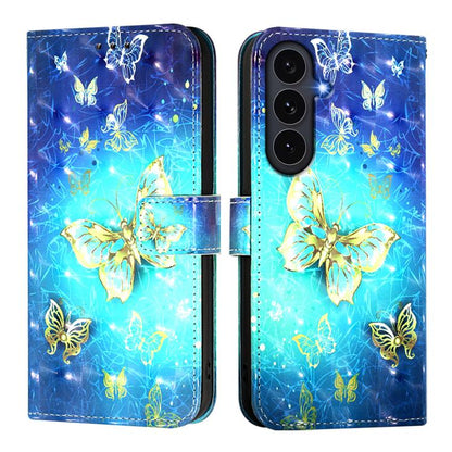 3D Painting Horizontal Flip Leather Phone Case, For Galaxy S26 FE 5G, For Samsung Galaxy S26+ 5G, For Samsung Galaxy S25 Edge 5G, For Samsung Galaxy S25 5G, For Samsung Galaxy S25+ 5G, For Samsung Galaxy S25 Ultra 5G