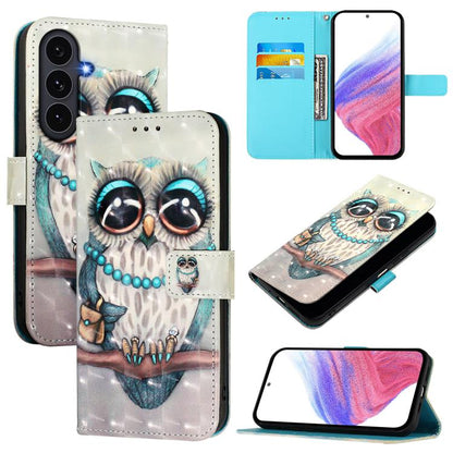 3D Painting Horizontal Flip Leather Phone Case, For Galaxy S26 FE 5G, For Samsung Galaxy S26+ 5G, For Samsung Galaxy S25 Edge 5G, For Samsung Galaxy S25 5G, For Samsung Galaxy S25+ 5G, For Samsung Galaxy S25 Ultra 5G