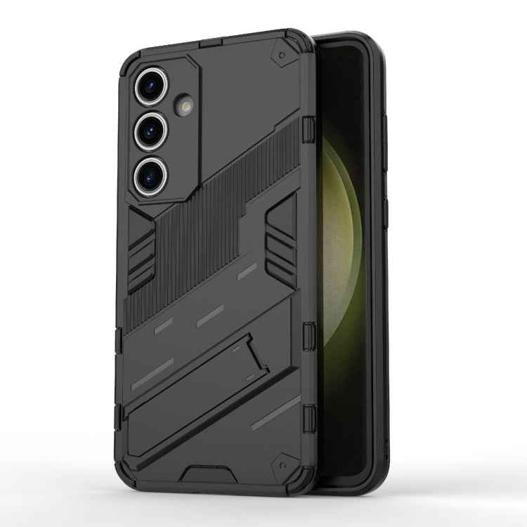 Punk Armor 2 in 1 PC + TPU Shockproof Phone Case with Invisible Holder, For Samsung Galaxy S25+ 5G, For Samsung Galaxy S25 Ultra 5G, For Samsung Galaxy S24 FE 5G