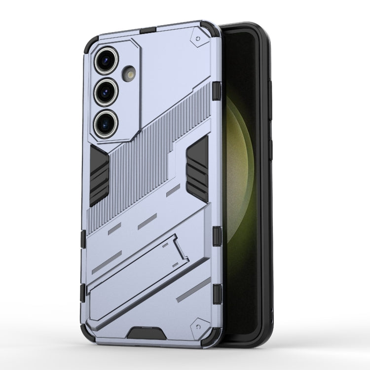Punk Armor 2 in 1 PC + TPU Shockproof Phone Case with Invisible Holder, For Samsung Galaxy S25+ 5G, For Samsung Galaxy S25 Ultra 5G, For Samsung Galaxy S24 FE 5G