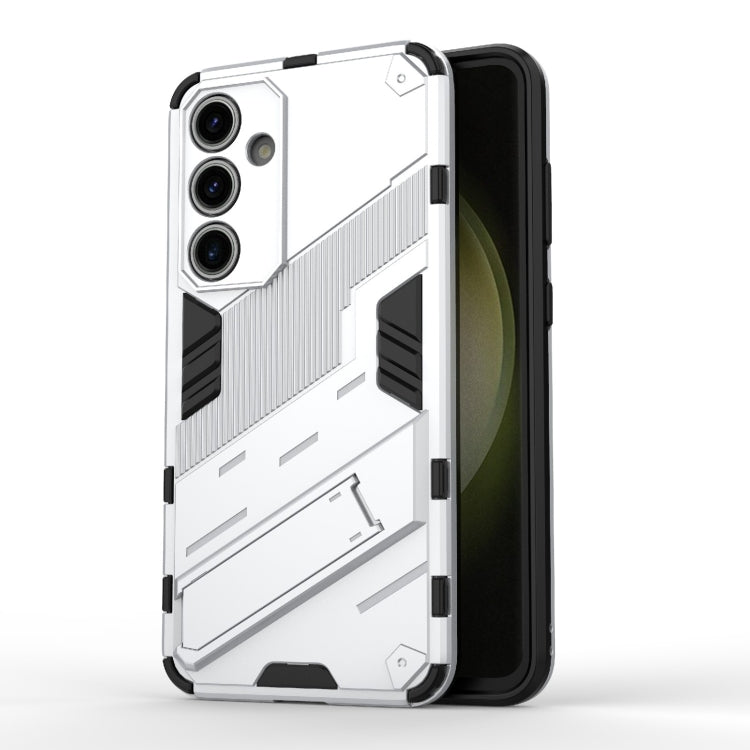 Punk Armor 2 in 1 PC + TPU Shockproof Phone Case with Invisible Holder, For Samsung Galaxy S25+ 5G, For Samsung Galaxy S25 Ultra 5G, For Samsung Galaxy S24 FE 5G