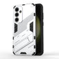 Punk Armor 2 in 1 PC + TPU Shockproof Phone Case with Invisible Holder, For Samsung Galaxy S25+ 5G, For Samsung Galaxy S25 Ultra 5G, For Samsung Galaxy S24 FE 5G