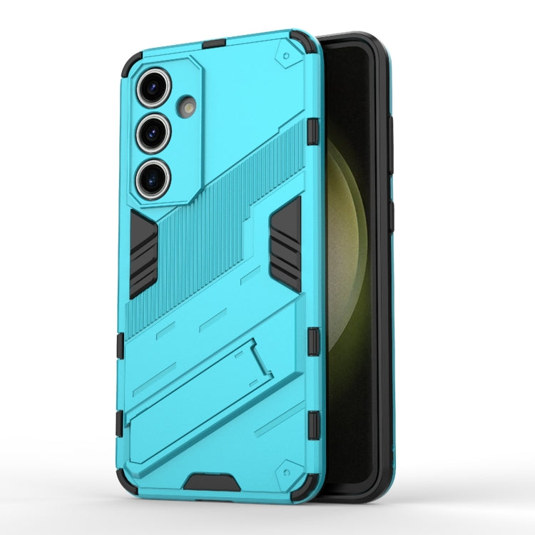 Punk Armor 2 in 1 PC + TPU Shockproof Phone Case with Invisible Holder, For Samsung Galaxy S25+ 5G, For Samsung Galaxy S25 Ultra 5G, For Samsung Galaxy S24 FE 5G