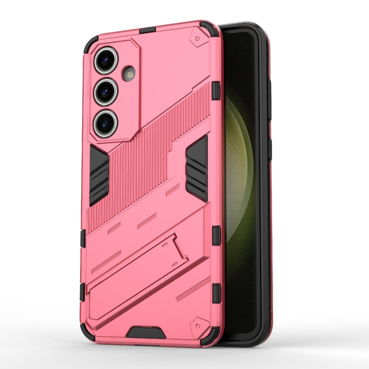 Punk Armor 2 in 1 PC + TPU Shockproof Phone Case with Invisible Holder, For Samsung Galaxy S25+ 5G, For Samsung Galaxy S25 Ultra 5G, For Samsung Galaxy S24 FE 5G