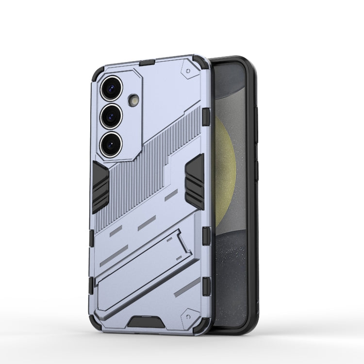 Punk Armor 2 in 1 PC + TPU Shockproof Phone Case with Invisible Holder, For Samsung Galaxy S26+ 5G, For Samsung Galaxy S26 Edge 5G, For Samsung Galaxy S26 Ultra 5G, For Samsung Galaxy S26 5G, For Samsung Galaxy S25 Edge 5G, For Samsung Galaxy S25 5G