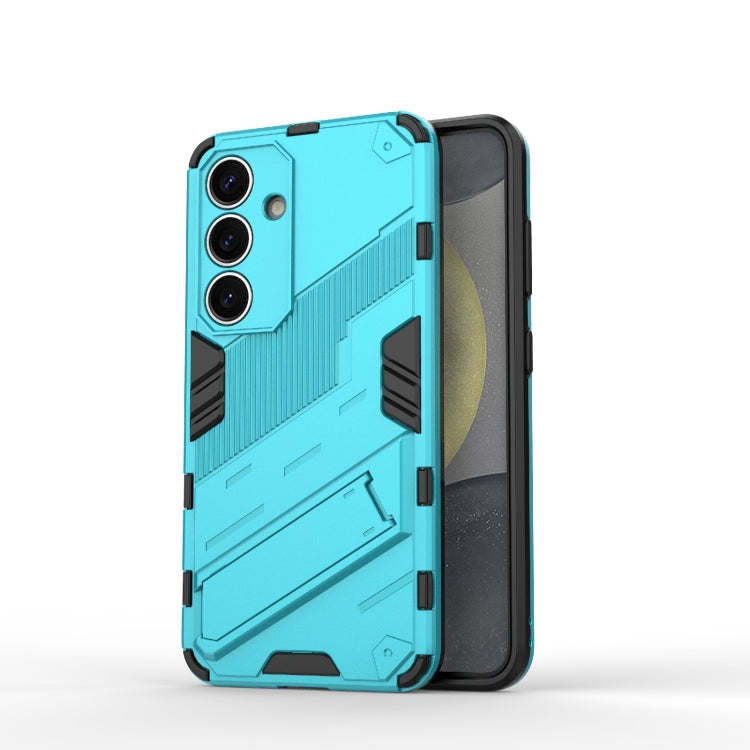 Punk Armor 2 in 1 PC + TPU Shockproof Phone Case with Invisible Holder, For Samsung Galaxy S26+ 5G, For Samsung Galaxy S26 Edge 5G, For Samsung Galaxy S26 Ultra 5G, For Samsung Galaxy S26 5G, For Samsung Galaxy S25 Edge 5G, For Samsung Galaxy S25 5G