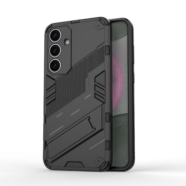 Punk Armor 2 in 1 PC + TPU Shockproof Phone Case with Invisible Holder, For Samsung Galaxy S25+ 5G, For Samsung Galaxy S25 Ultra 5G, For Samsung Galaxy S24 FE 5G