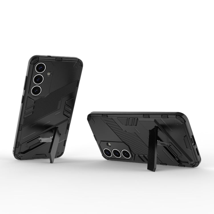 Punk Armor 2 in 1 PC + TPU Shockproof Phone Case with Invisible Holder, For Samsung Galaxy S25+ 5G, For Samsung Galaxy S25 Ultra 5G, For Samsung Galaxy S24 FE 5G