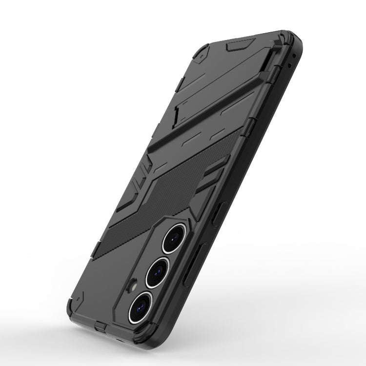 Punk Armor 2 in 1 PC + TPU Shockproof Phone Case with Invisible Holder, For Samsung Galaxy S25+ 5G, For Samsung Galaxy S25 Ultra 5G, For Samsung Galaxy S24 FE 5G