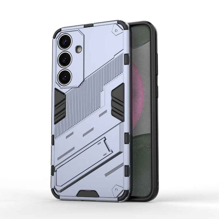 Punk Armor 2 in 1 PC + TPU Shockproof Phone Case with Invisible Holder, For Samsung Galaxy S25+ 5G, For Samsung Galaxy S25 Ultra 5G, For Samsung Galaxy S24 FE 5G