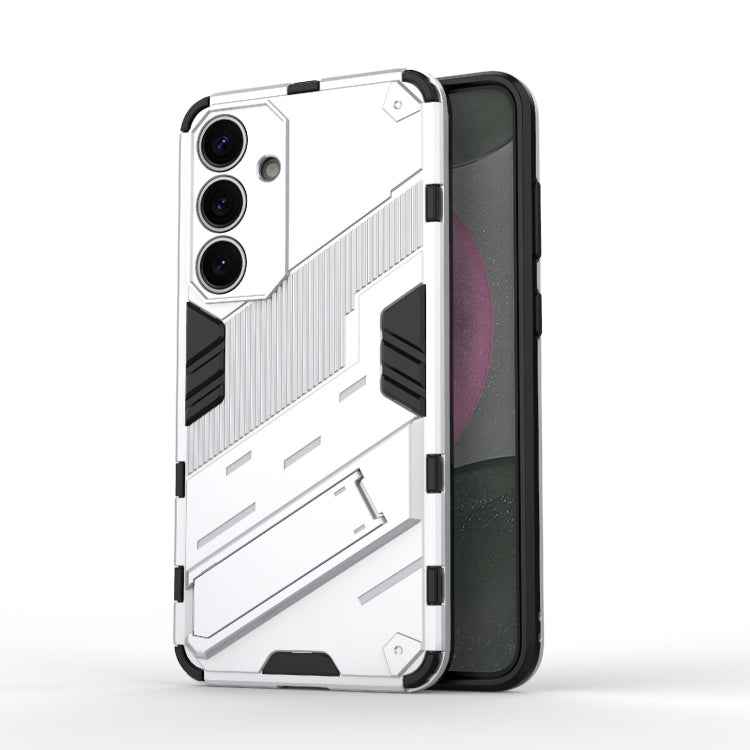 Punk Armor 2 in 1 PC + TPU Shockproof Phone Case with Invisible Holder, For Samsung Galaxy S25+ 5G, For Samsung Galaxy S25 Ultra 5G, For Samsung Galaxy S24 FE 5G