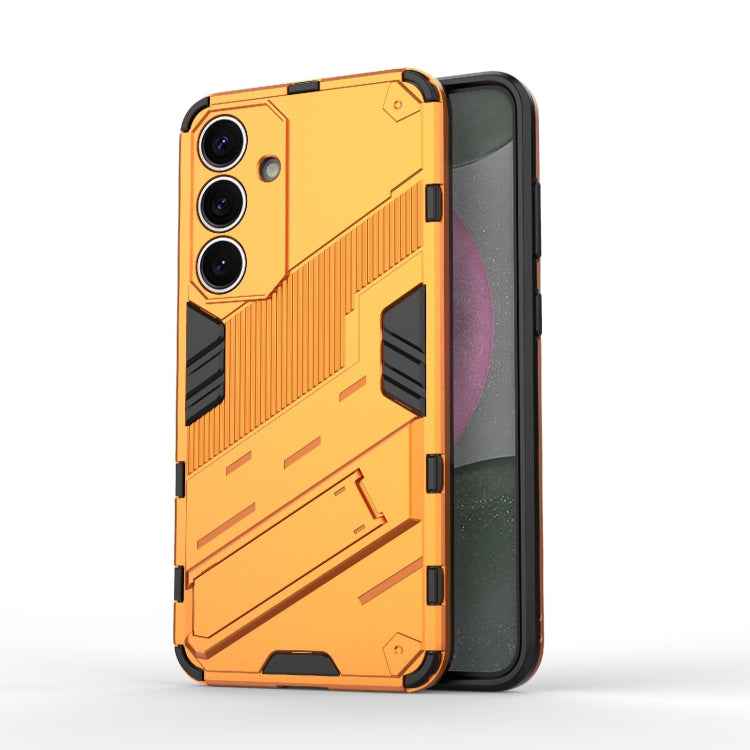 Punk Armor 2 in 1 PC + TPU Shockproof Phone Case with Invisible Holder, For Samsung Galaxy S25+ 5G, For Samsung Galaxy S25 Ultra 5G, For Samsung Galaxy S24 FE 5G