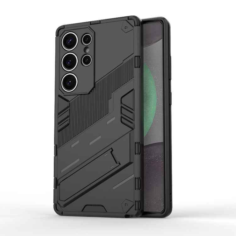 Punk Armor 2 in 1 PC + TPU Shockproof Phone Case with Invisible Holder, For Samsung Galaxy S25+ 5G, For Samsung Galaxy S25 Ultra 5G, For Samsung Galaxy S24 FE 5G