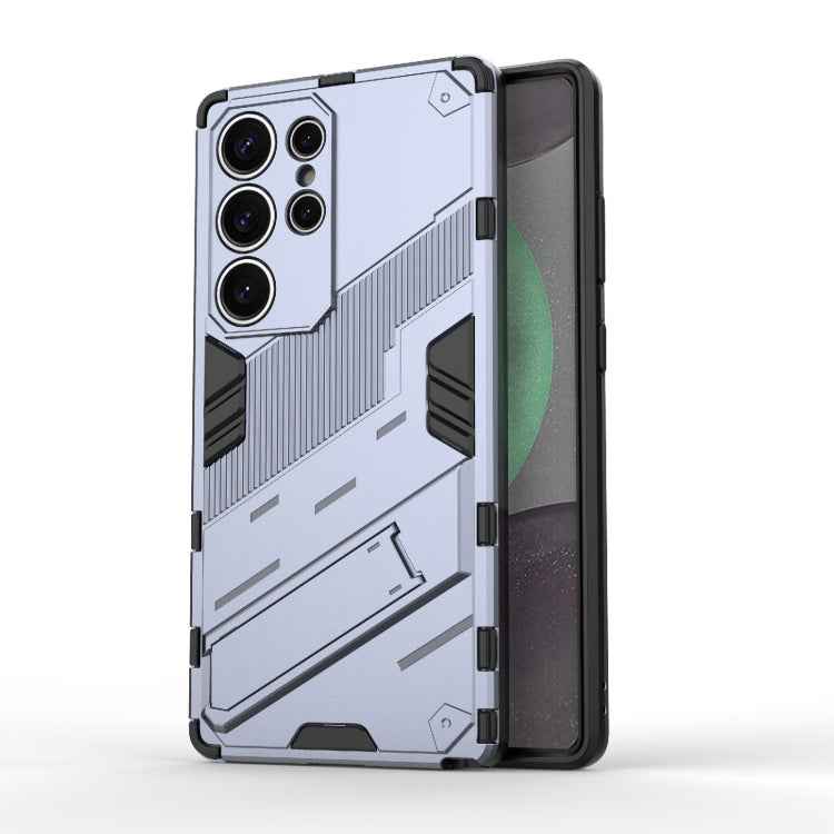 Punk Armor 2 in 1 PC + TPU Shockproof Phone Case with Invisible Holder, For Samsung Galaxy S25+ 5G, For Samsung Galaxy S25 Ultra 5G, For Samsung Galaxy S24 FE 5G