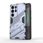 Punk Armor 2 in 1 PC + TPU Shockproof Phone Case with Invisible Holder, For Samsung Galaxy S25+ 5G, For Samsung Galaxy S25 Ultra 5G, For Samsung Galaxy S24 FE 5G