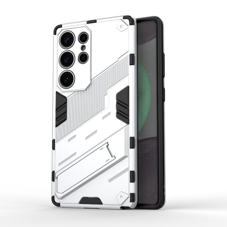 Punk Armor 2 in 1 PC + TPU Shockproof Phone Case with Invisible Holder, For Samsung Galaxy S25+ 5G, For Samsung Galaxy S25 Ultra 5G, For Samsung Galaxy S24 FE 5G