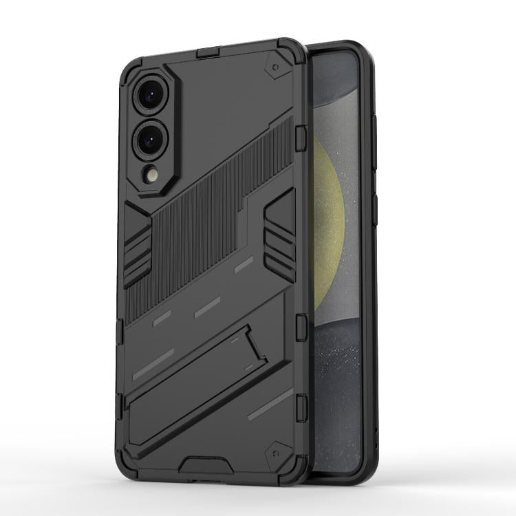 Punk Armor 2 in 1 PC + TPU Shockproof Phone Case with Invisible Holder, For Samsung Galaxy S26+ 5G, For Samsung Galaxy S26 Edge 5G, For Samsung Galaxy S26 Ultra 5G, For Samsung Galaxy S26 5G, For Samsung Galaxy S25 Edge 5G, For Samsung Galaxy S25 5G