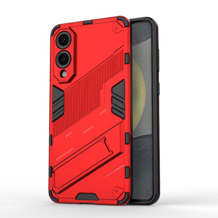 Punk Armor 2 in 1 PC + TPU Shockproof Phone Case with Invisible Holder, For Samsung Galaxy S26+ 5G, For Samsung Galaxy S26 Edge 5G, For Samsung Galaxy S26 Ultra 5G, For Samsung Galaxy S26 5G, For Samsung Galaxy S25 Edge 5G, For Samsung Galaxy S25 5G