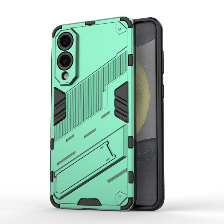 Punk Armor 2 in 1 PC + TPU Shockproof Phone Case with Invisible Holder, For Samsung Galaxy S26+ 5G, For Samsung Galaxy S26 Edge 5G, For Samsung Galaxy S26 Ultra 5G, For Samsung Galaxy S26 5G, For Samsung Galaxy S25 Edge 5G, For Samsung Galaxy S25 5G