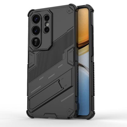 Punk Armor 2 in 1 PC + TPU Shockproof Phone Case with Invisible Holder, For Samsung Galaxy S26+ 5G, For Samsung Galaxy S26 Edge 5G, For Samsung Galaxy S26 Ultra 5G, For Samsung Galaxy S26 5G, For Samsung Galaxy S25 Edge 5G, For Samsung Galaxy S25 5G