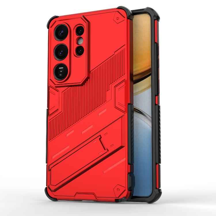 Punk Armor 2 in 1 PC + TPU Shockproof Phone Case with Invisible Holder, For Samsung Galaxy S26+ 5G, For Samsung Galaxy S26 Edge 5G, For Samsung Galaxy S26 Ultra 5G, For Samsung Galaxy S26 5G, For Samsung Galaxy S25 Edge 5G, For Samsung Galaxy S25 5G