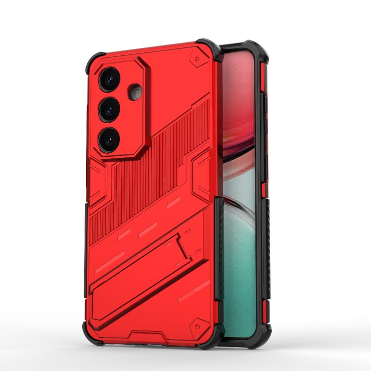 Punk Armor 2 in 1 PC + TPU Shockproof Phone Case with Invisible Holder, For Samsung Galaxy S26+ 5G, For Samsung Galaxy S26 Edge 5G, For Samsung Galaxy S26 Ultra 5G, For Samsung Galaxy S26 5G, For Samsung Galaxy S25 Edge 5G, For Samsung Galaxy S25 5G