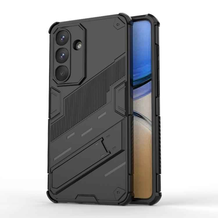 Punk Armor 2 in 1 PC + TPU Shockproof Phone Case with Invisible Holder, For Samsung Galaxy S26+ 5G, For Samsung Galaxy S26 Edge 5G, For Samsung Galaxy S26 Ultra 5G, For Samsung Galaxy S26 5G, For Samsung Galaxy S25 Edge 5G, For Samsung Galaxy S25 5G