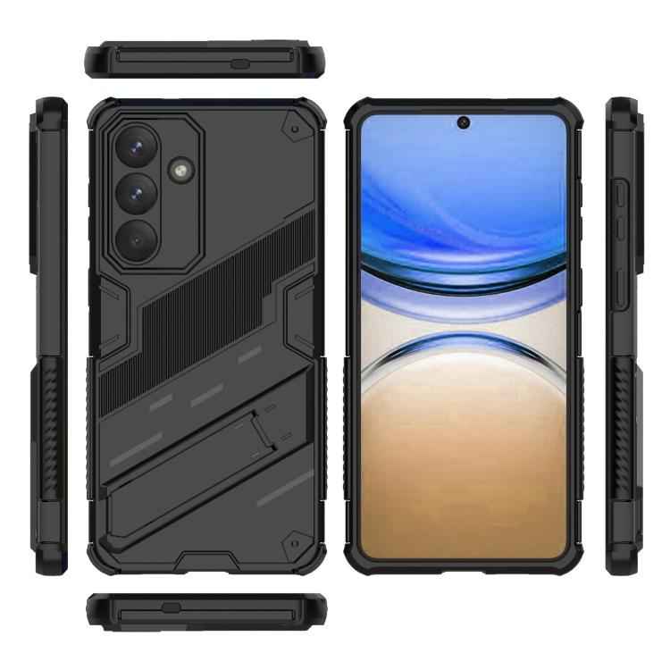 Punk Armor 2 in 1 PC + TPU Shockproof Phone Case with Invisible Holder, For Samsung Galaxy S26+ 5G, For Samsung Galaxy S26 Edge 5G, For Samsung Galaxy S26 Ultra 5G, For Samsung Galaxy S26 5G, For Samsung Galaxy S25 Edge 5G, For Samsung Galaxy S25 5G