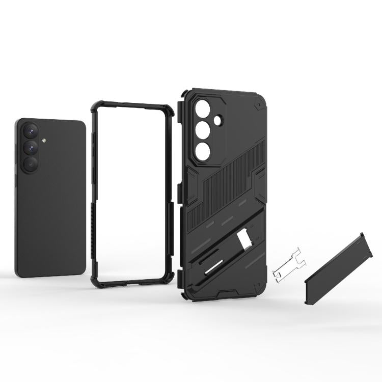 Punk Armor 2 in 1 PC + TPU Shockproof Phone Case with Invisible Holder, For Samsung Galaxy S26+ 5G, For Samsung Galaxy S26 Edge 5G, For Samsung Galaxy S26 Ultra 5G, For Samsung Galaxy S26 5G, For Samsung Galaxy S25 Edge 5G, For Samsung Galaxy S25 5G