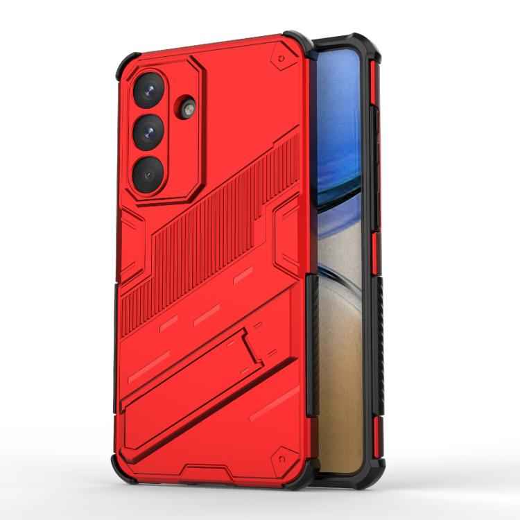 Punk Armor 2 in 1 PC + TPU Shockproof Phone Case with Invisible Holder, For Samsung Galaxy S26+ 5G, For Samsung Galaxy S26 Edge 5G, For Samsung Galaxy S26 Ultra 5G, For Samsung Galaxy S26 5G, For Samsung Galaxy S25 Edge 5G, For Samsung Galaxy S25 5G