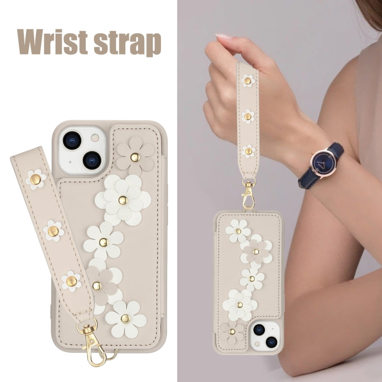 Crossbody Flower Pattern Leather Phone Case
