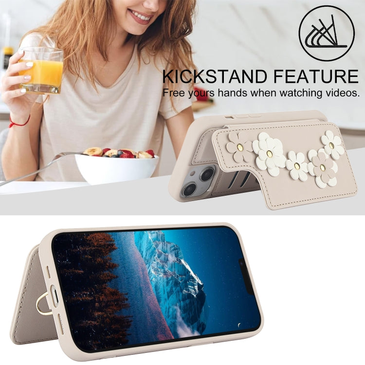 Crossbody Flower Pattern Leather Phone Case