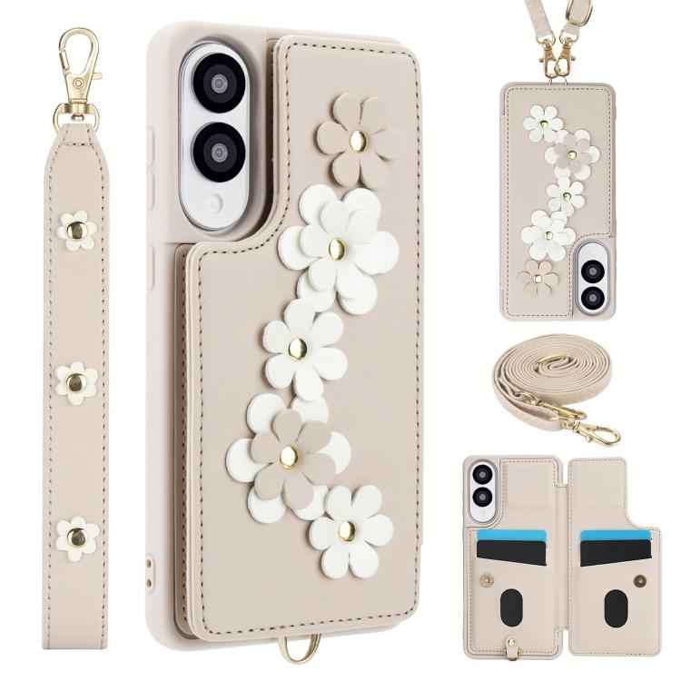 Crossbody Flower Pattern Leather Phone Case, For Samsung Galaxy S26+ 5G, For Samsung Galaxy S26 Ultra 5G, For Samsung Galaxy S26 5G, For Samsung Galaxy S25 Edge 5G, For Samsung Galaxy S25+ 5G, For Samsung Galaxy S25 Ultra 5G                            ...