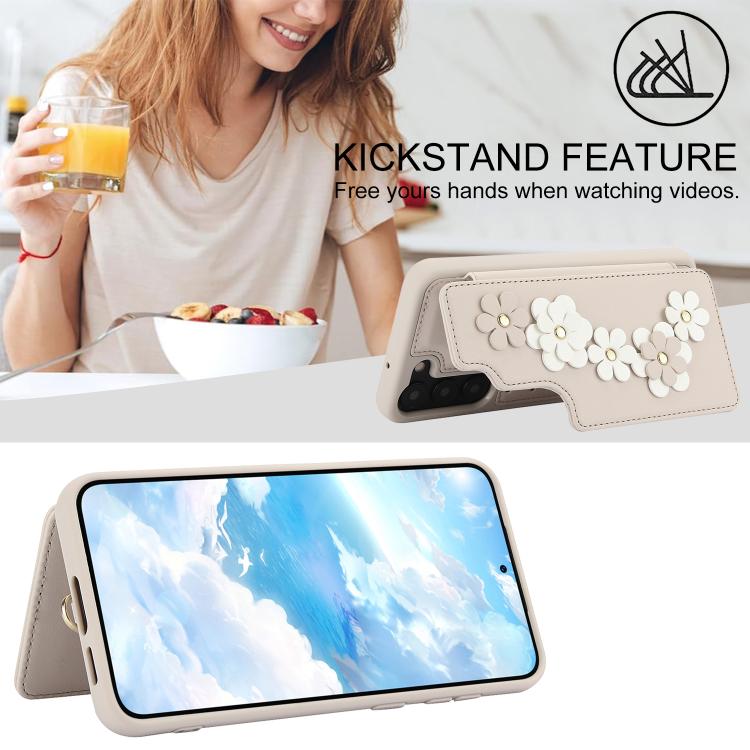 Crossbody Flower Pattern Leather Phone Case, For Samsung Galaxy S26+ 5G, For Samsung Galaxy S26 Ultra 5G, For Samsung Galaxy S26 5G, For Samsung Galaxy S25 Edge 5G, For Samsung Galaxy S25+ 5G, For Samsung Galaxy S25 Ultra 5G                            ...