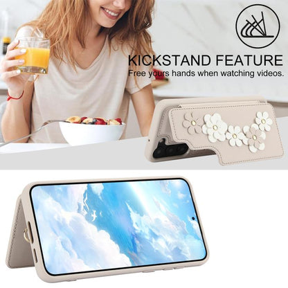 Crossbody Flower Pattern Leather Phone Case, For Samsung Galaxy S26+ 5G, For Samsung Galaxy S26 Ultra 5G, For Samsung Galaxy S26 5G, For Samsung Galaxy S25 Edge 5G, For Samsung Galaxy S25+ 5G, For Samsung Galaxy S25 Ultra 5G                            ...