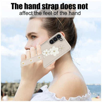Crossbody Flower Pattern Leather Phone Case, For Samsung Galaxy S26+ 5G, For Samsung Galaxy S26 Ultra 5G, For Samsung Galaxy S26 5G, For Samsung Galaxy S25 Edge 5G, For Samsung Galaxy S25+ 5G, For Samsung Galaxy S25 Ultra 5G                            ...