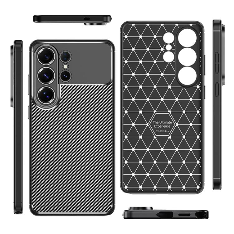 Carbon Fiber Texture Shockproof TPU Phone Case, For Samsung Galaxy S26+ 5G, For Samsung Galaxy S26 Ultra 5G, For Samsung Galaxy S26 5G, For Samsung Galaxy S25 Edge 5G, For Samsung Galaxy S25 5G, For Samsung Galaxy S25+ 5G, For Samsung Galaxy S25 Ultra ...