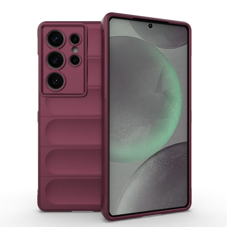 Magic Shield TPU + Flannel Phone Case, For Samsung Galaxy S25 Ultra 5G, For Samsung Galaxy S24 FE 5G
