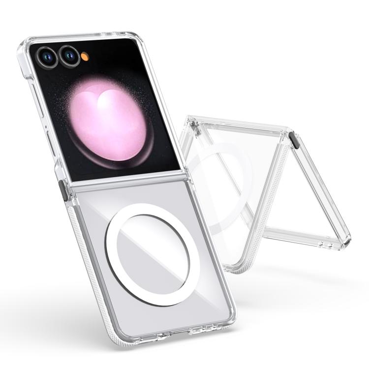 Dual-Color Clear Acrylic Hybrid TPU MagSafe Phone Case