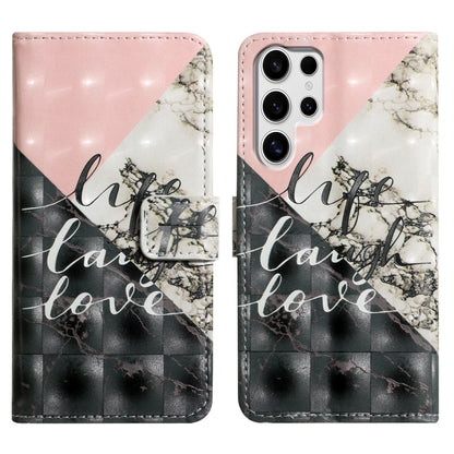 Oil Embossed 3D Drawing Leather Phone Case, For Samsung Galaxy S25+ 5G, For Samsung Galaxy S25 Ultra 5G, For Samsung Galaxy S24 FE 5G