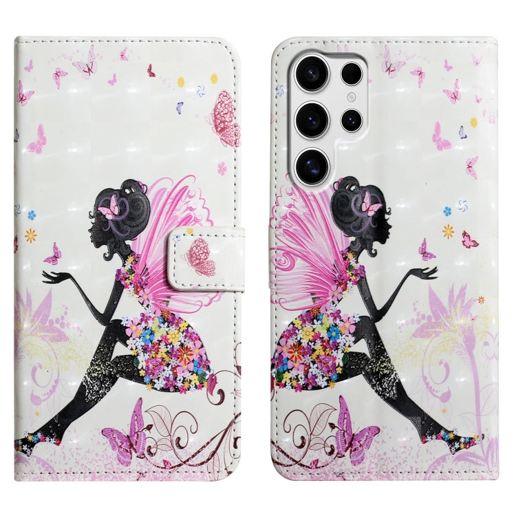 Oil Embossed 3D Drawing Leather Phone Case, For Samsung Galaxy S25+ 5G, For Samsung Galaxy S25 Ultra 5G, For Samsung Galaxy S24 FE 5G
