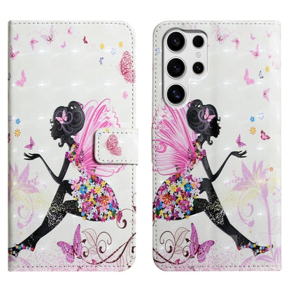 Oil Embossed 3D Drawing Leather Phone Case, For Samsung Galaxy S25+ 5G, For Samsung Galaxy S25 Ultra 5G, For Samsung Galaxy S24 FE 5G