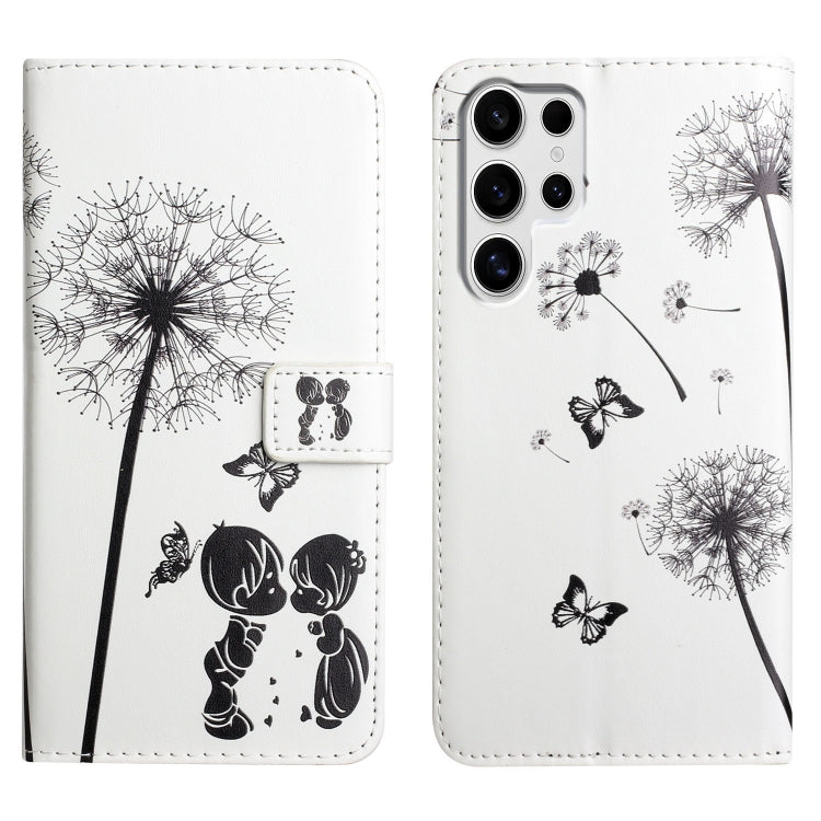Oil Embossed 3D Drawing Leather Phone Case, For Samsung Galaxy S25+ 5G, For Samsung Galaxy S25 Ultra 5G, For Samsung Galaxy S24 FE 5G