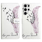 Oil Embossed 3D Drawing Leather Phone Case, For Samsung Galaxy S25+ 5G, For Samsung Galaxy S25 Ultra 5G, For Samsung Galaxy S24 FE 5G