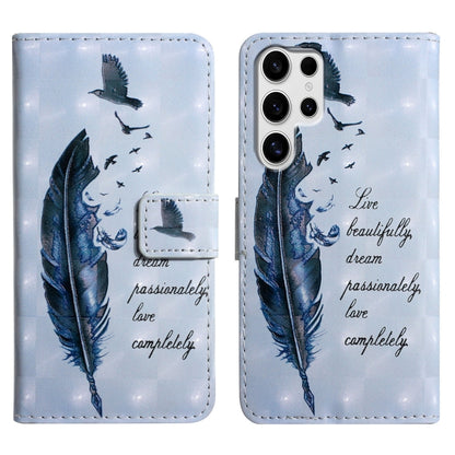 Oil Embossed 3D Drawing Leather Phone Case, For Samsung Galaxy S25+ 5G, For Samsung Galaxy S25 Ultra 5G, For Samsung Galaxy S24 FE 5G