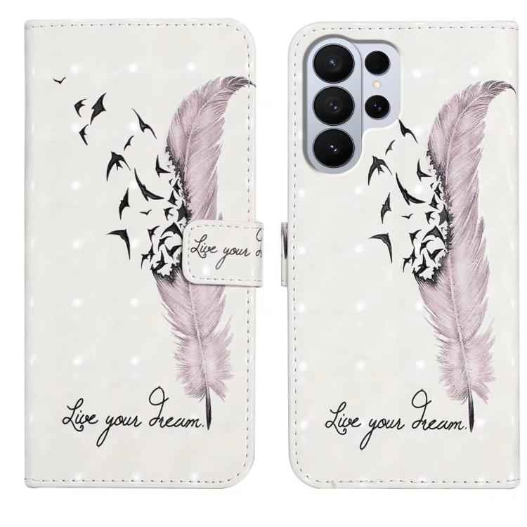 Oil Embossed 3D Drawing Leather Phone Case, For Samsung Galaxy S26 Edge 5G, For Samsung Galaxy S26 Ultra 5G, For Samsung Galaxy S26 5G, For Samsung Galaxy S25 5G
