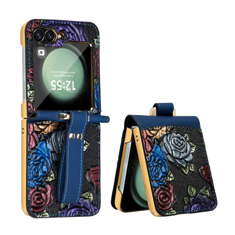 VIETAO Integrated Embossed Pattern Full Coverage Phone Case with Wrist Strap