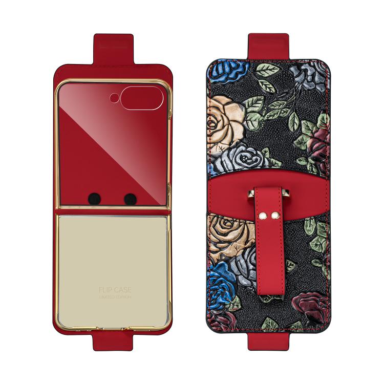 VIETAO Integrated Embossed Pattern Full Coverage Phone Case with Wrist Strap