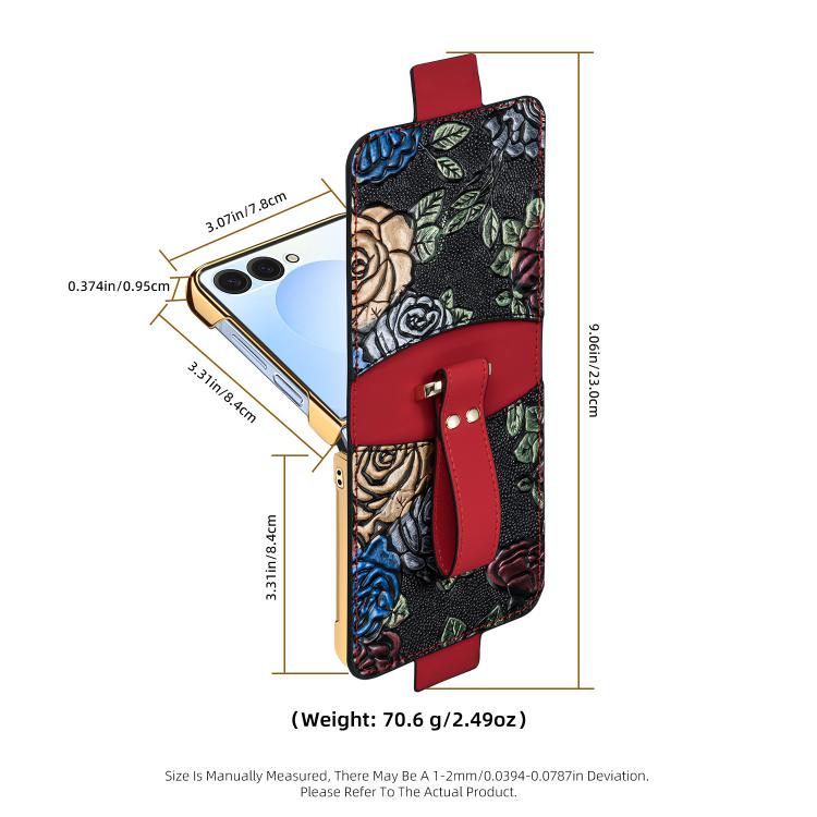 VIETAO Integrated Embossed Pattern Full Coverage Phone Case with Wrist Strap