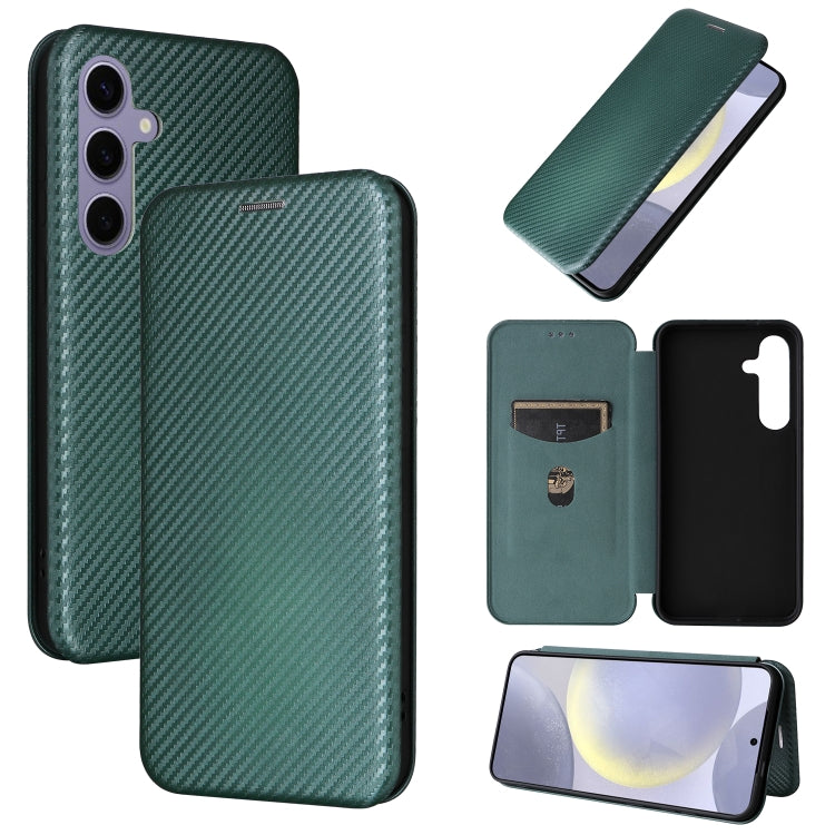 Carbon Fiber Texture Flip Leather Phone Case, For Samsung Galaxy S26+ 5G, For Samsung Galaxy S26 Edge 5G, For Samsung Galaxy S26 Ultra 5G, For Samsung Galaxy S26 5G, For Samsung Galaxy S25 FE 5G, For Samsung Galaxy S25 Edge 5G, For Samsung Galaxy S25 5...